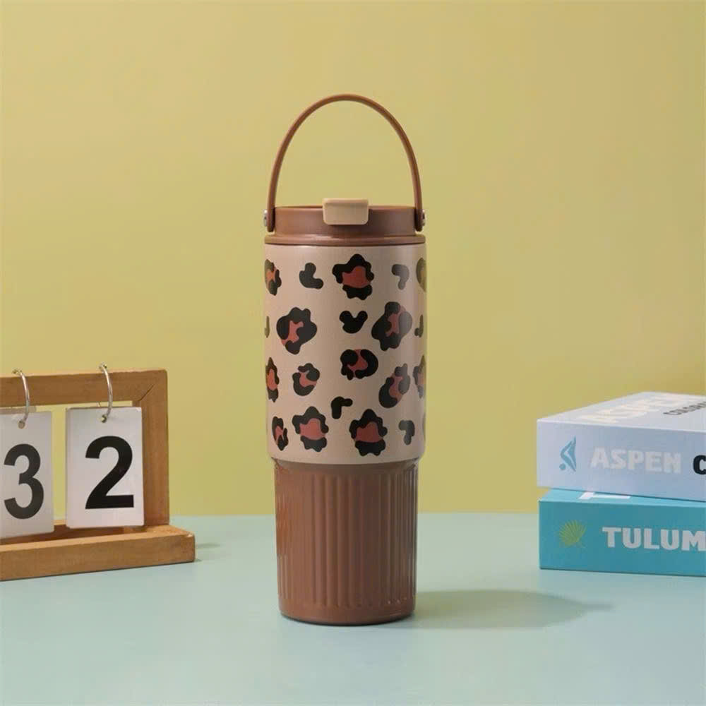 [50] Bình Giữ Nhiệt Quai Xách Ngang Móc Khóa Charm HOA