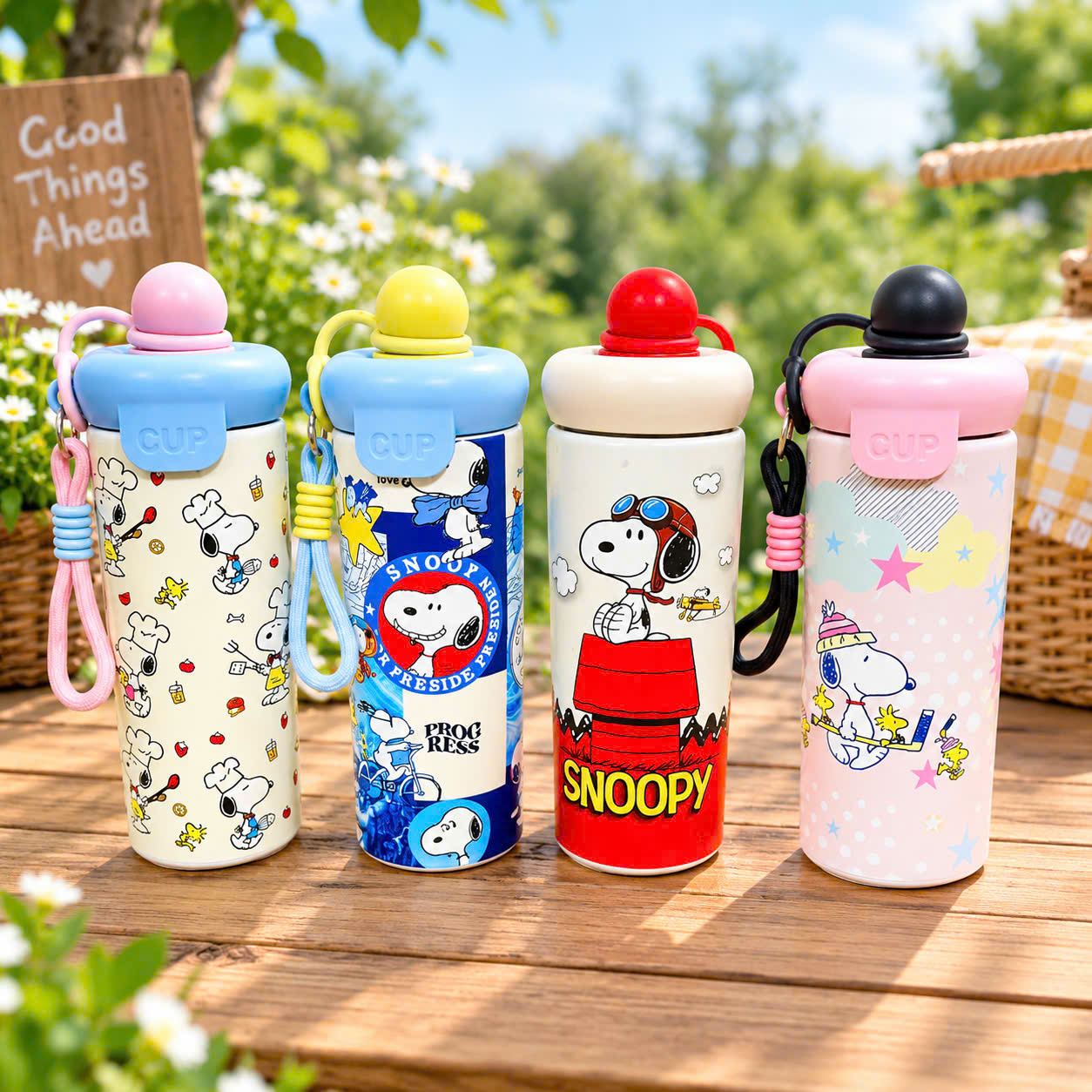 [50] Bình Giữ Nhiệt SNOOPY 600ML