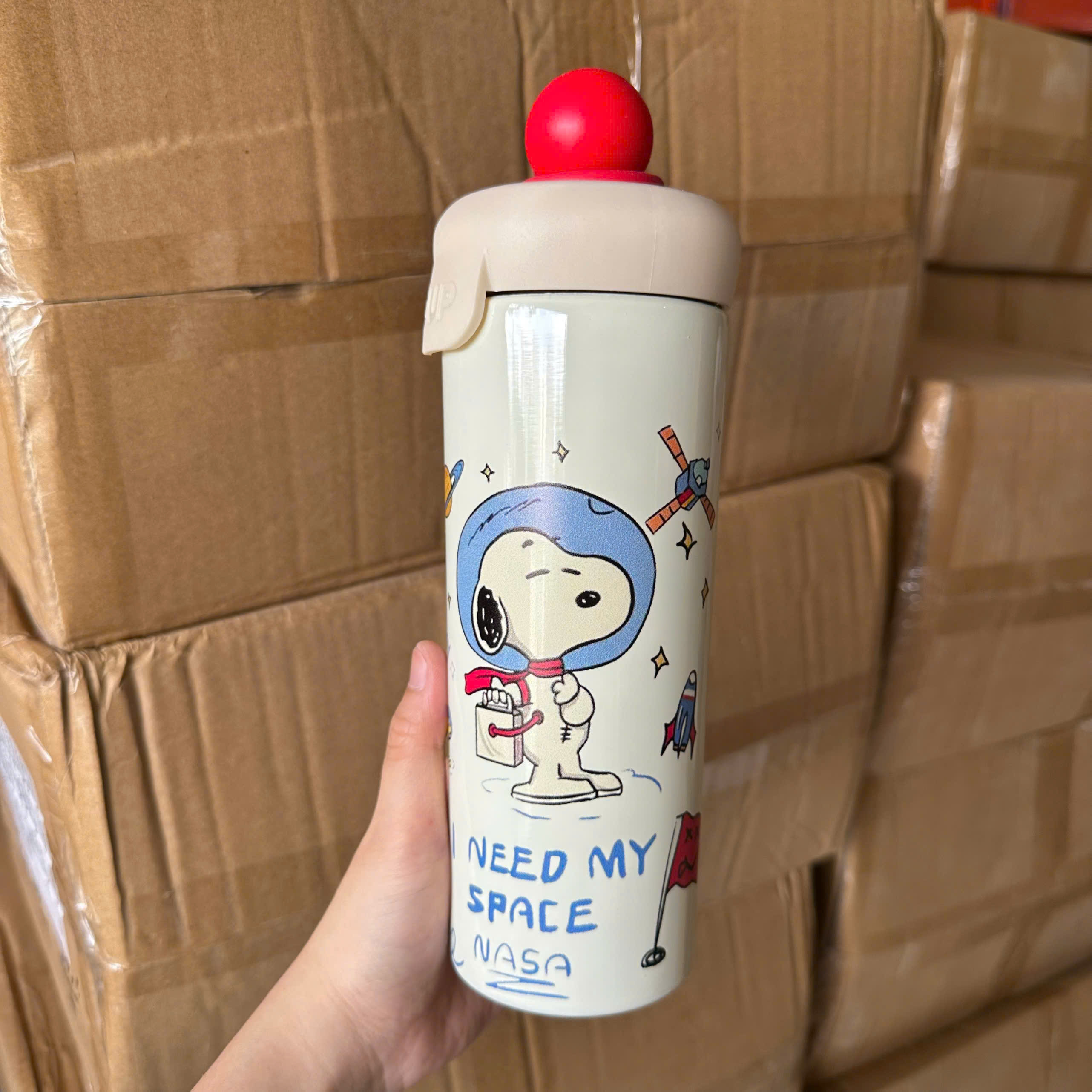 [50] Bình Giữ Nhiệt SNOOPY 600ML