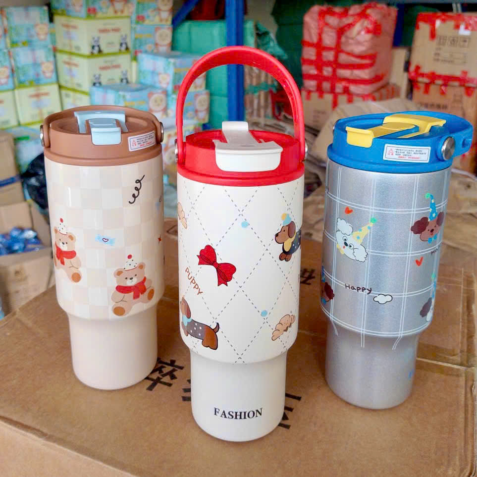 [50] Ly Giữ Nhiệt FASHION Có Quai Xách 750ml