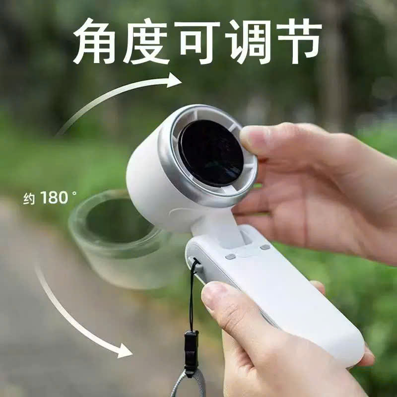 [50] Quạt Cầm Tay Gập Có Dây Đeo Cổ VMF07