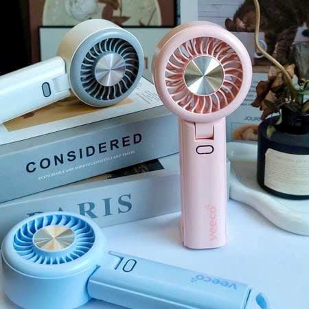 [50] Quạt Cầm Tay Gập Có MÓC TREO VMF03