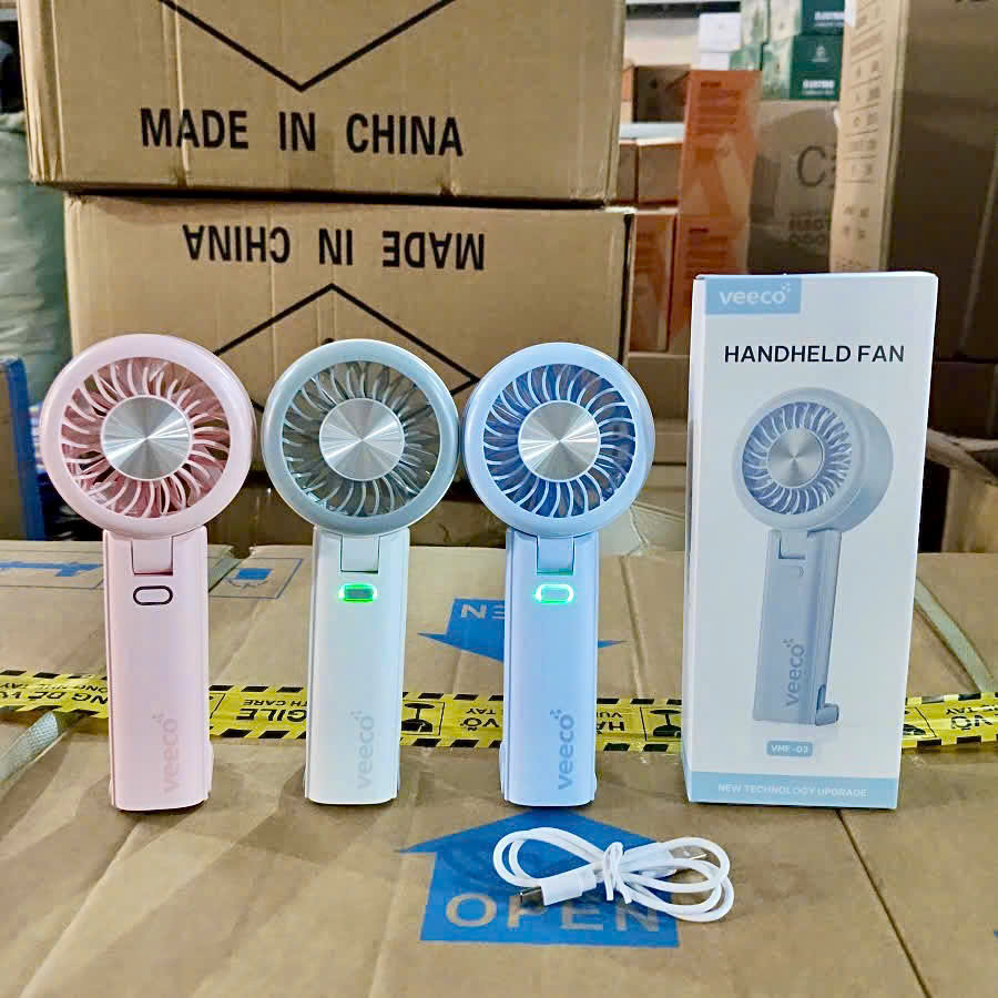 [50] Quạt Cầm Tay Gập Có MÓC TREO VMF03