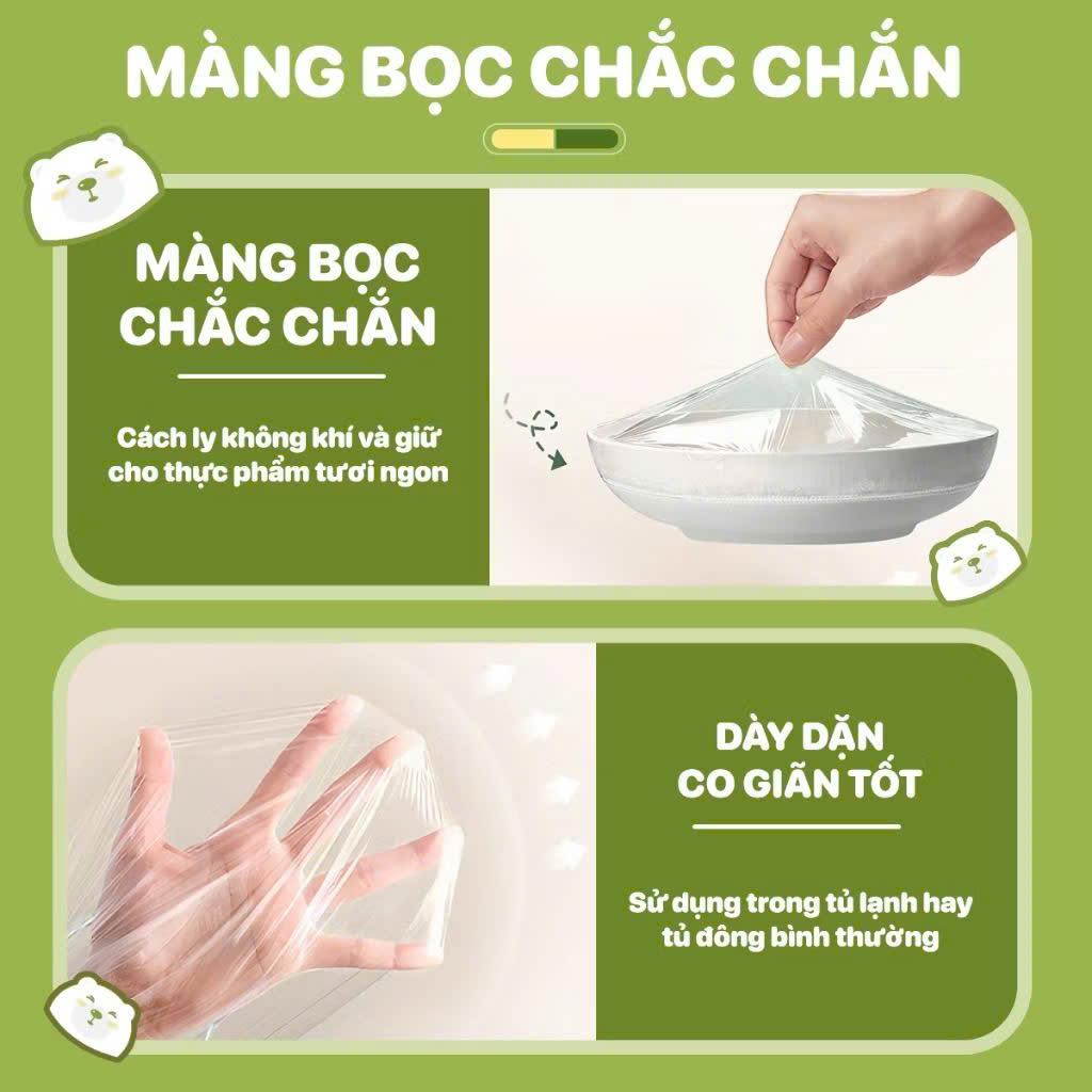[100] Túi 300 Màng Bọc Thực Phẩm ELAN