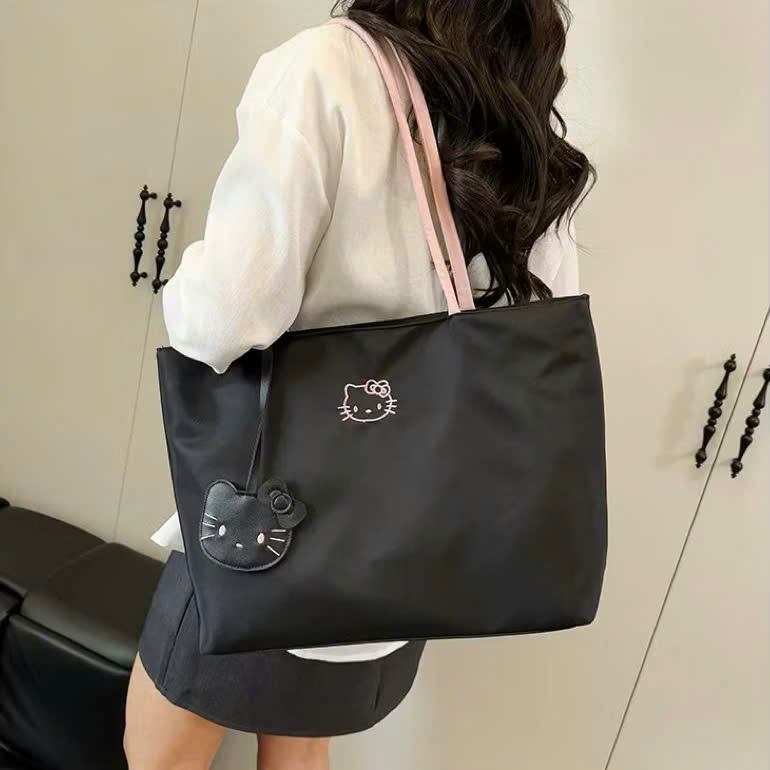 [50] Túi Xách HELLO KITTY Quai Hồng