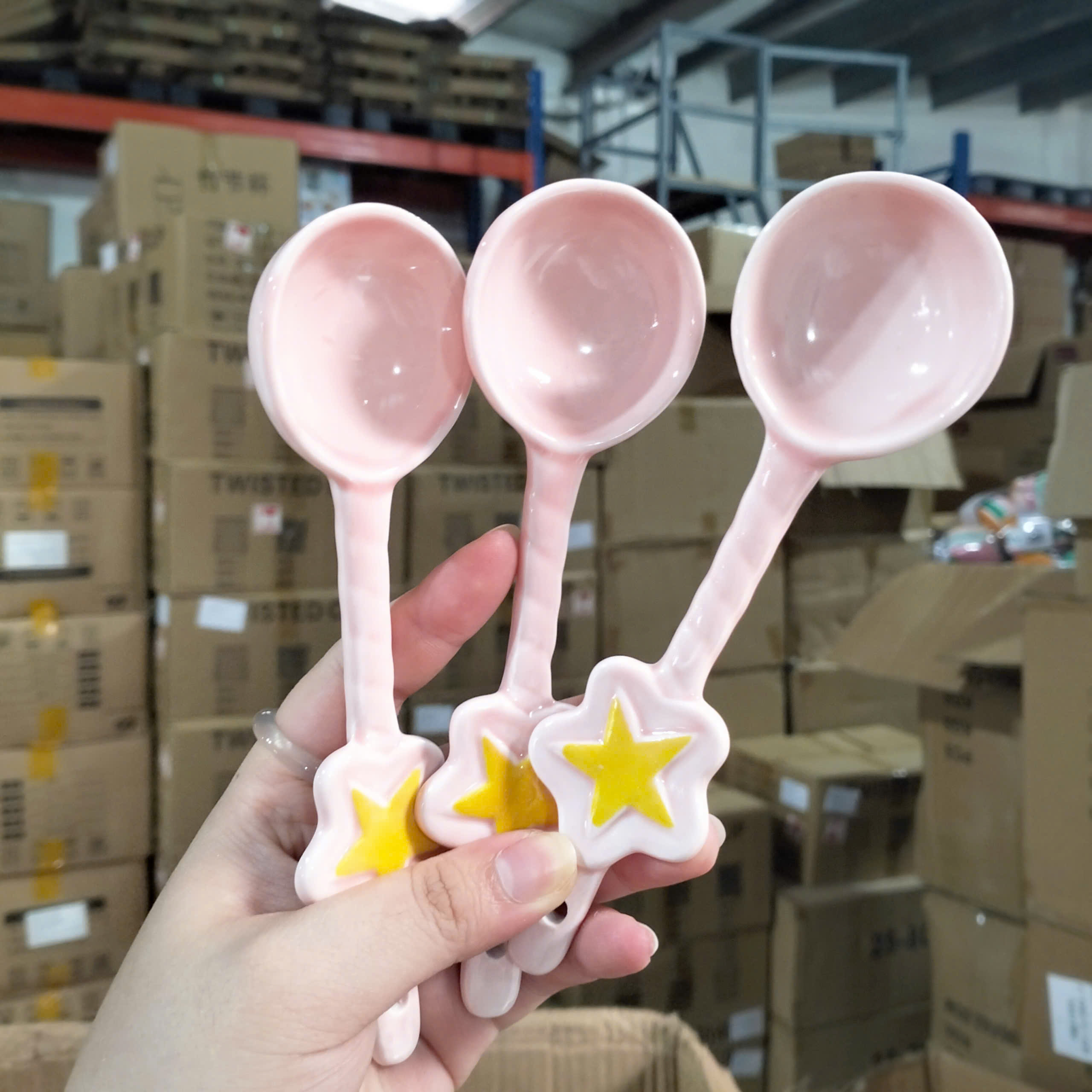 [56] Set 10 Muỗng Sứ NGŨ SẮC (V)
