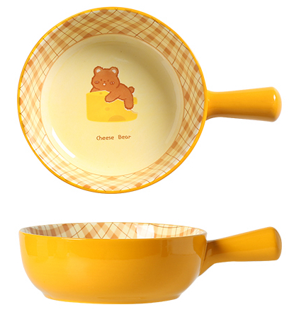 [56] Thố Sứ 8inch Có Tay Cầm Hình Thú PLUS (ngẫu nhiên)