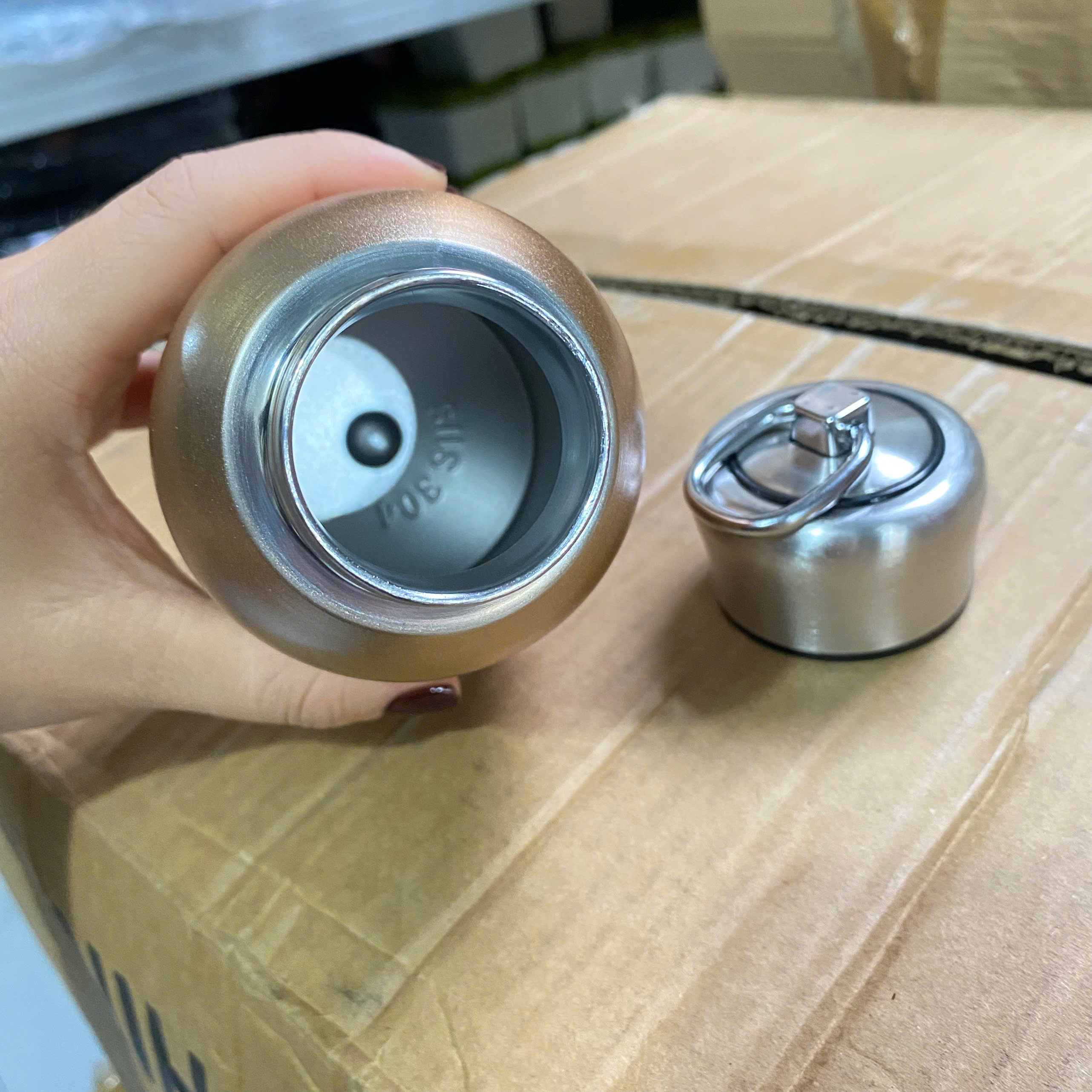 Bình nước giữ nhiệt Cafe lùn 300ml cao cấp, giá tốt