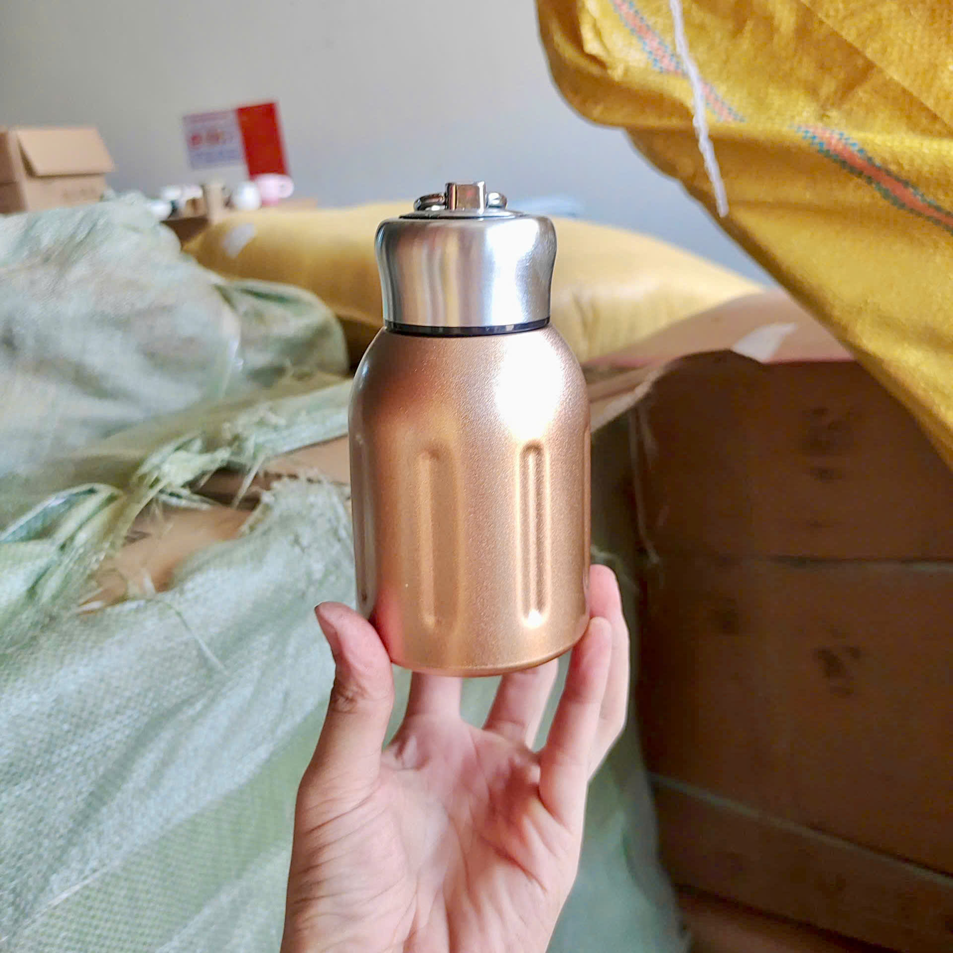 Bình nước giữ nhiệt Cafe lùn 300ml cao cấp, giá tốt