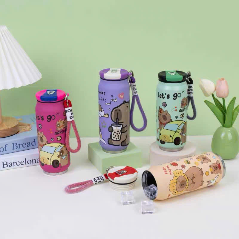 [60] Bình Giữ Nhiệt Capybara Dạng LON 500ml