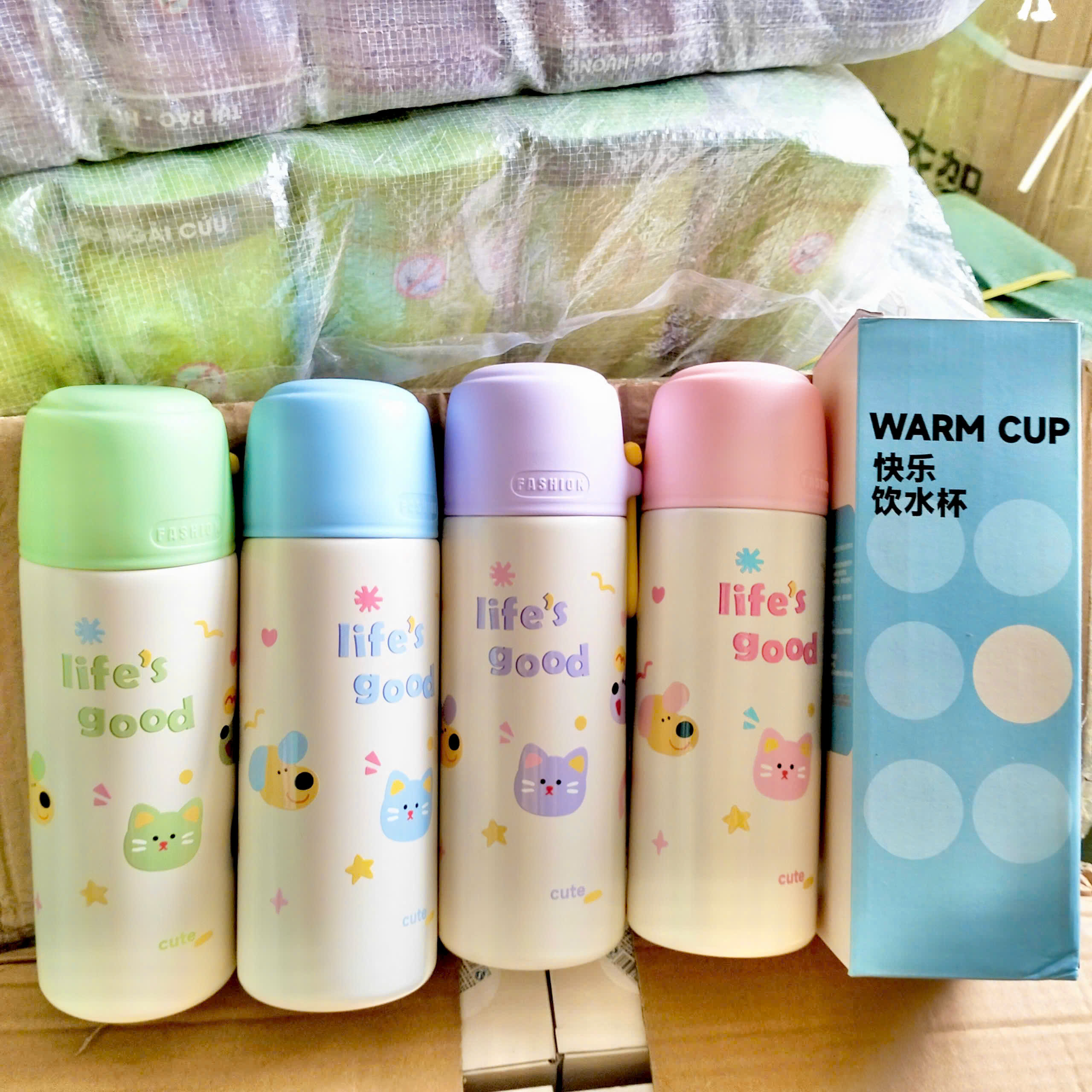 [60] Bình Giữ Nhiệt Dễ Thương Có Quai Xách FASHION