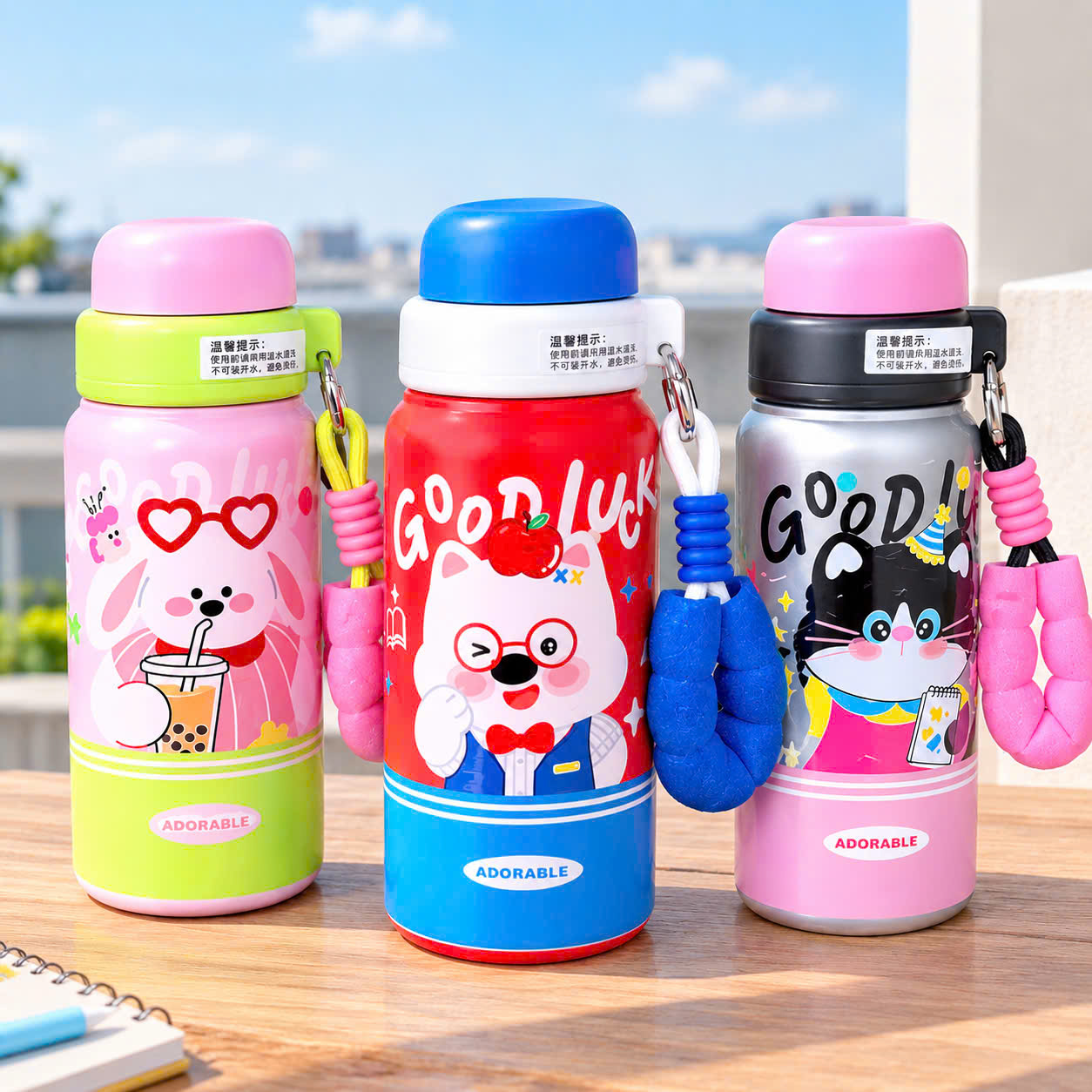 [60] Bình Giữ Nhiệt sus316 5D GOODLUCK 450ml