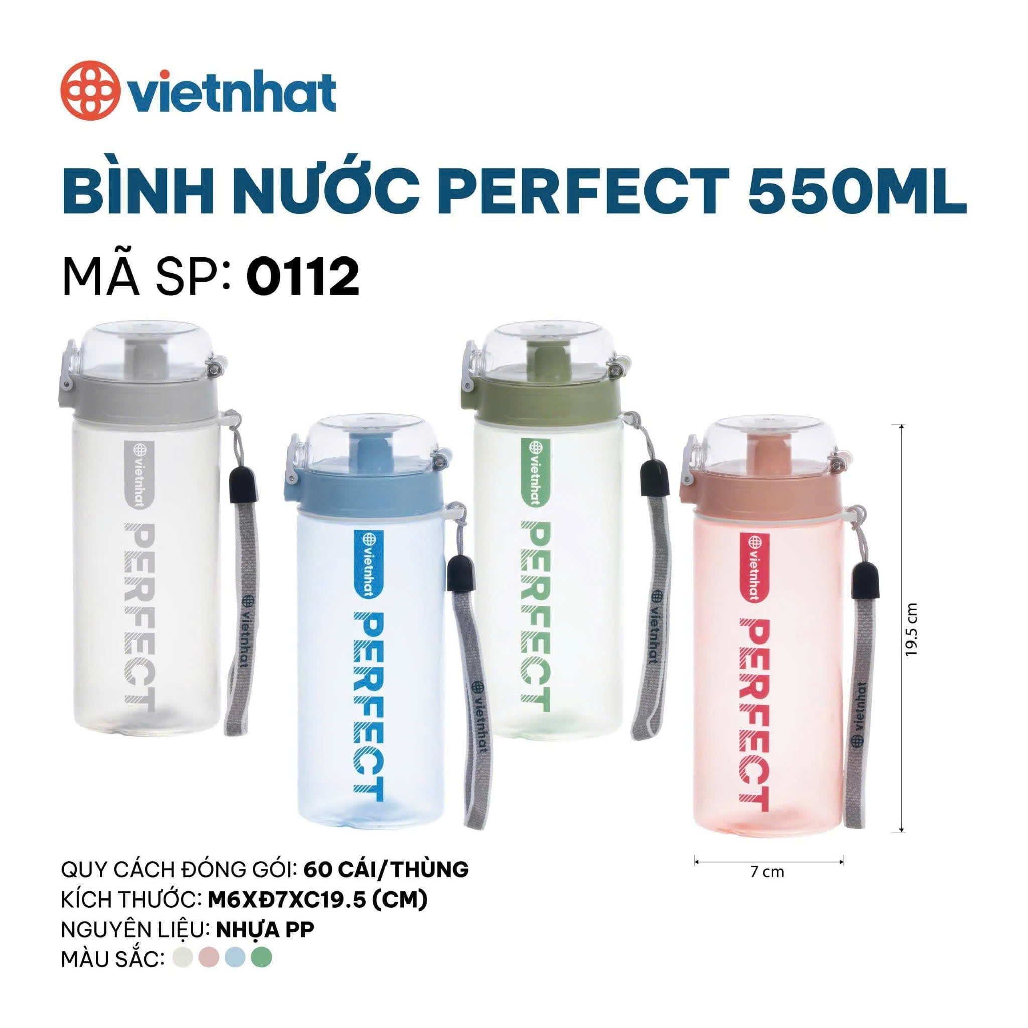 [60] Bình Nước PERFECT 550ml 0112