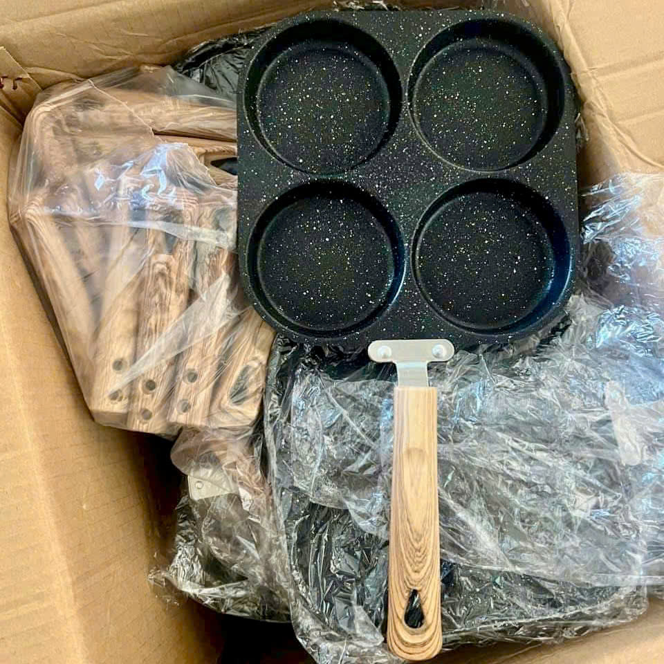 [60] Chảo 4 Ngăn Chống Dính