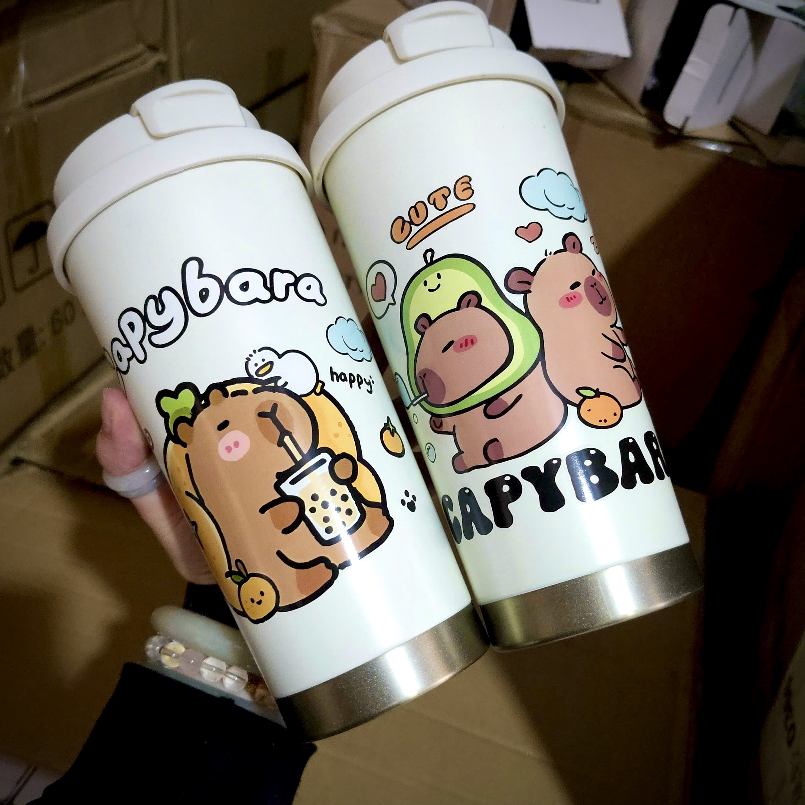 [60] Ly Giữ Nhiệt CAPYBARA 500ml 046