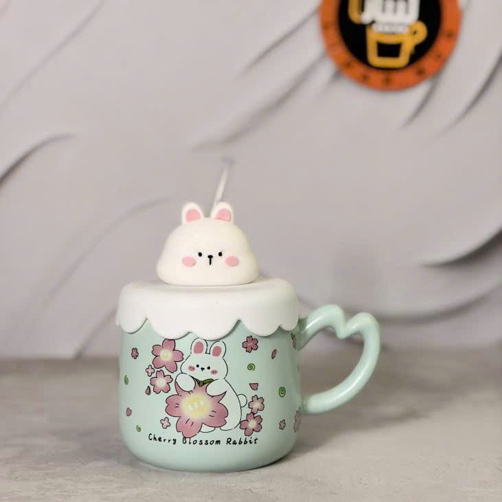 [60] Ly Sứ Có Nắp Charm GẤU Có Hộp (V+)