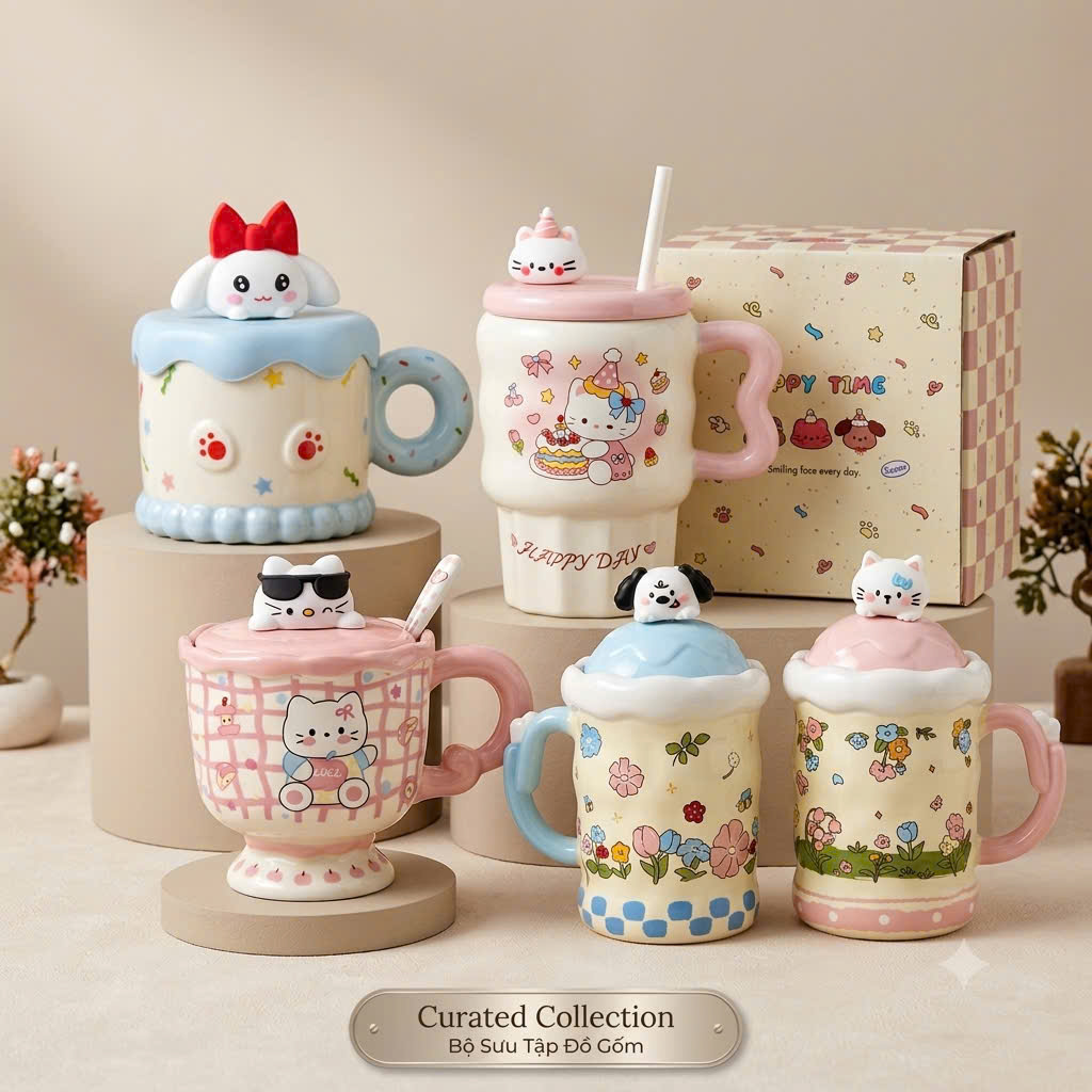 [60] Ly Sứ GIFT Mix Mẫu Ngẫu Nhiên (V+)