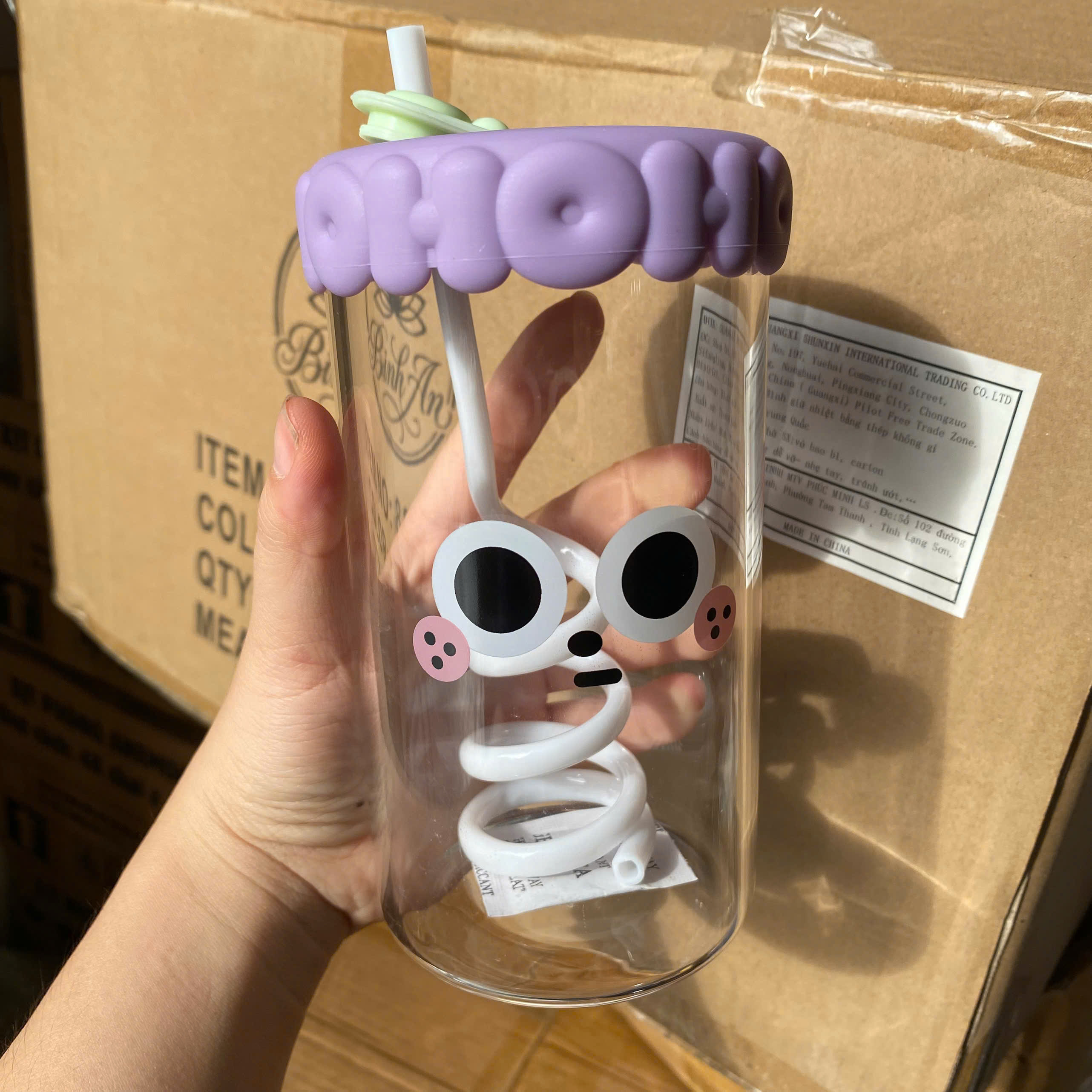 [60] Ly Thuỷ Tinh MẶT CƯỜI HOHO PLUS (TẠM)