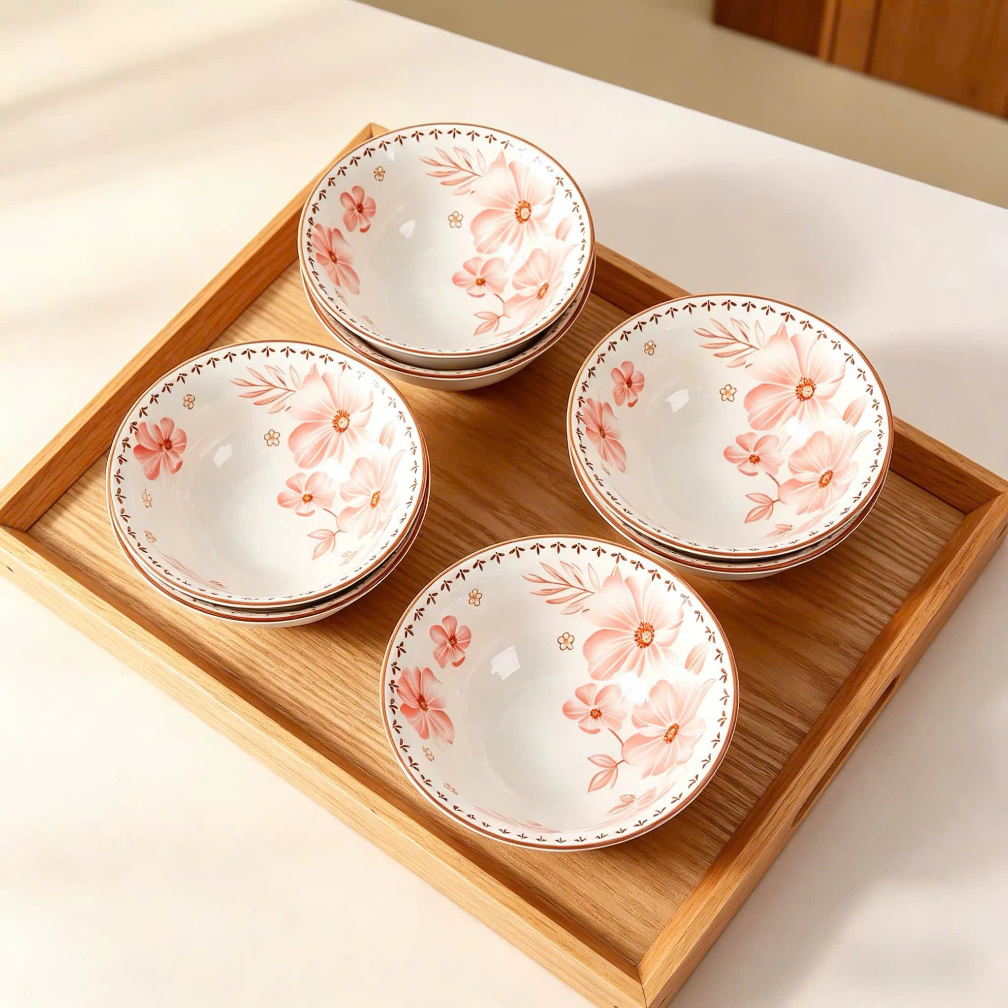 [60] Tô hàng không AUROMA Hồng 7 inch