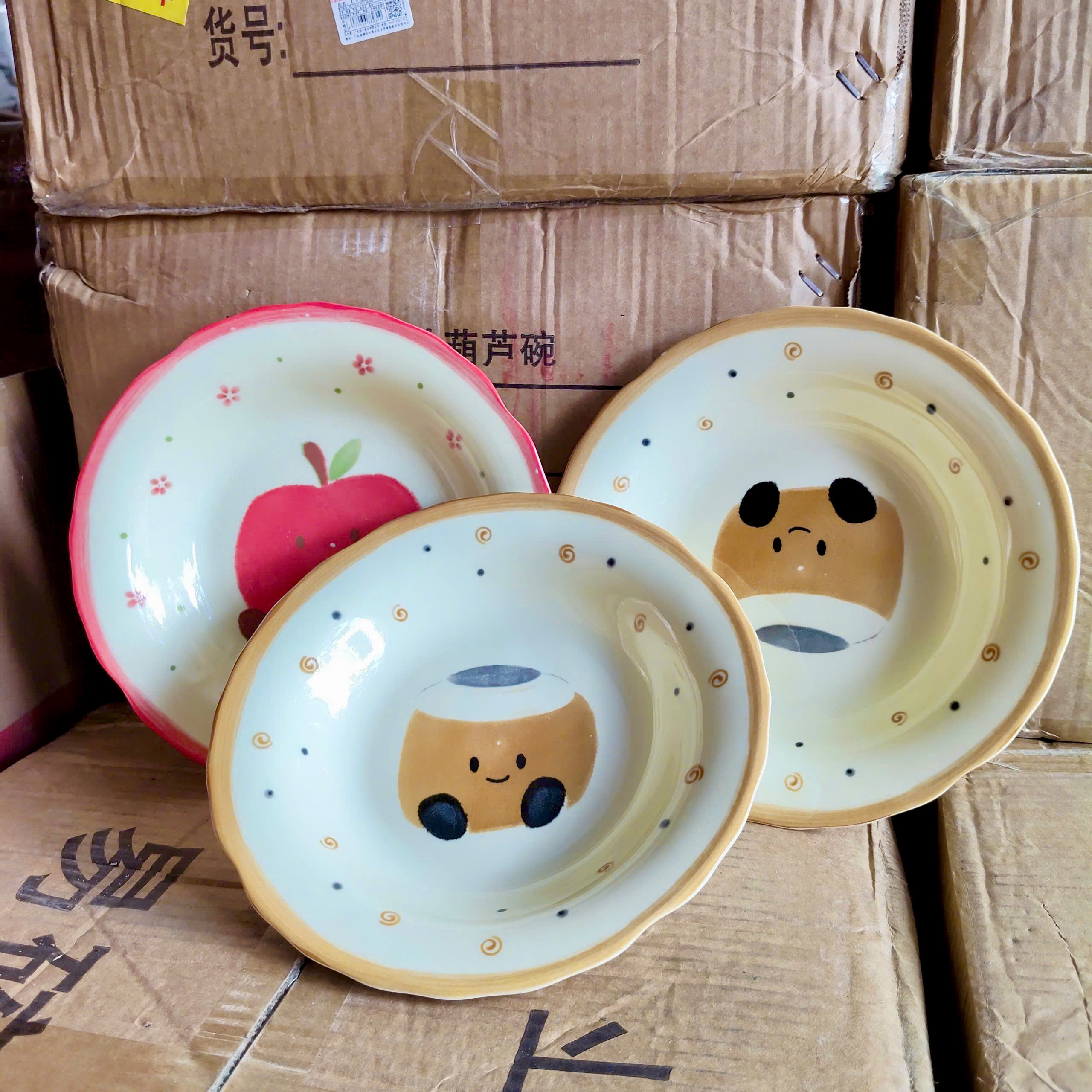 [64] Dĩa Sứ Trái Cây 3D 8inch (V+)