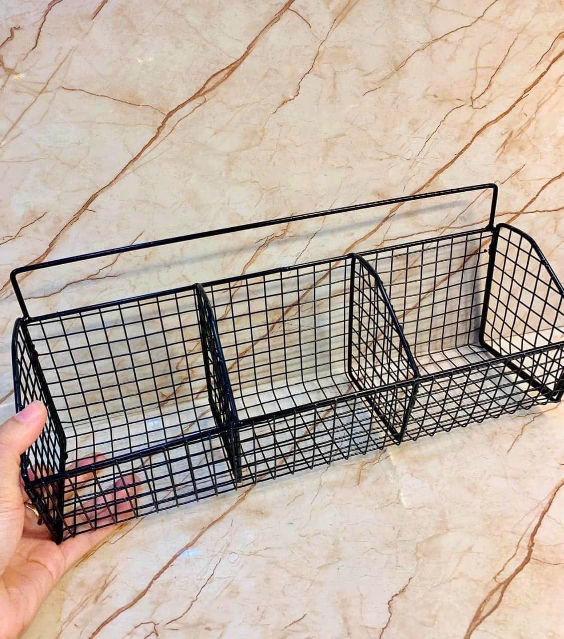 [70] Kệ Lưới Dán Tường 3 Ngăn