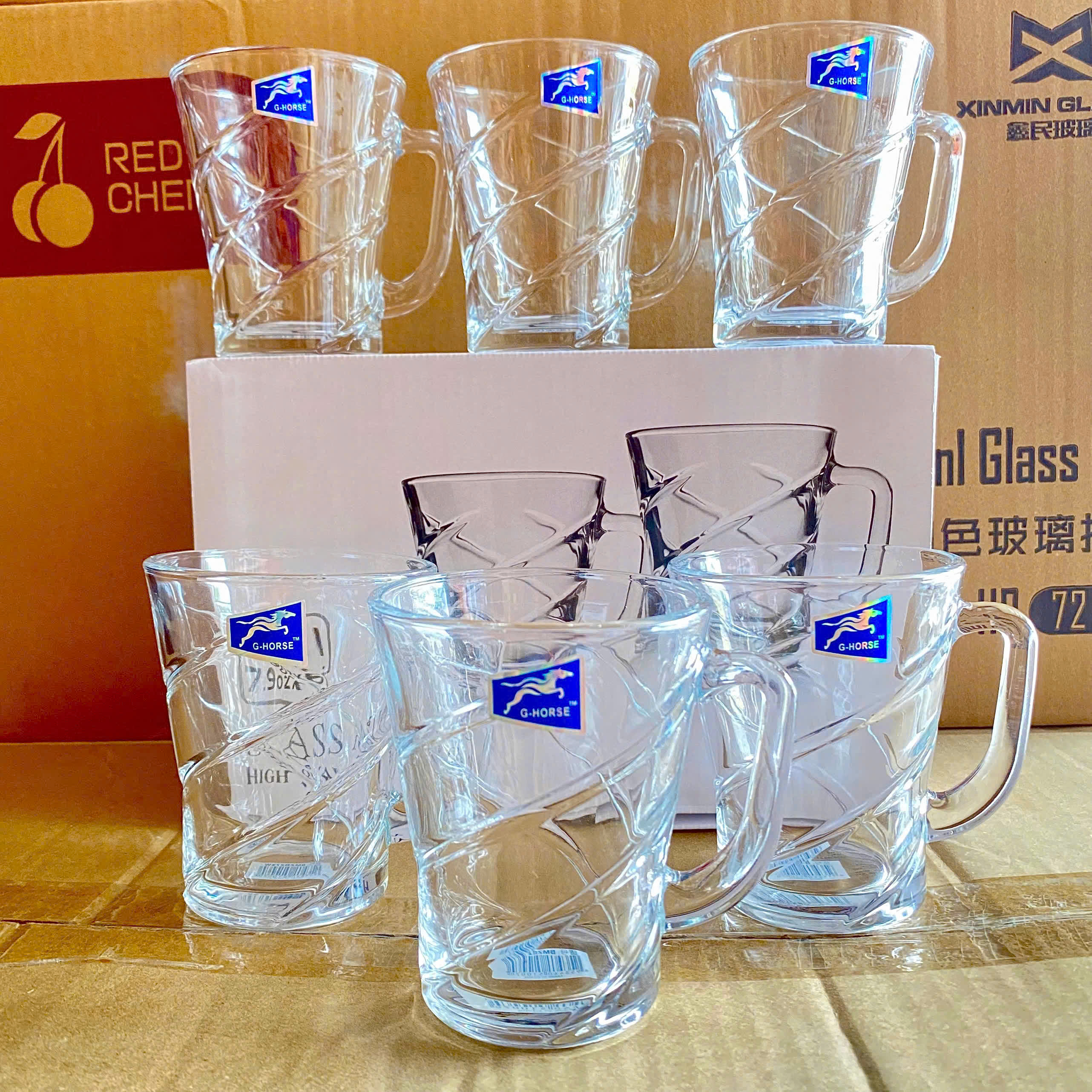 [8] Set 6 Ly Thủy Tinh 310ml G-Horse BM8707-11 (V)