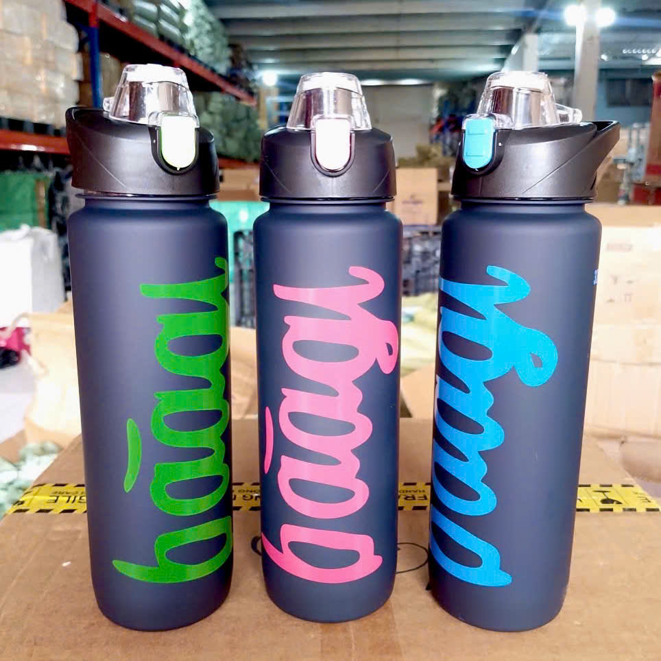 [80] Bình Nhựa Thể Thao ĐEN BAAGI 1000ml 043