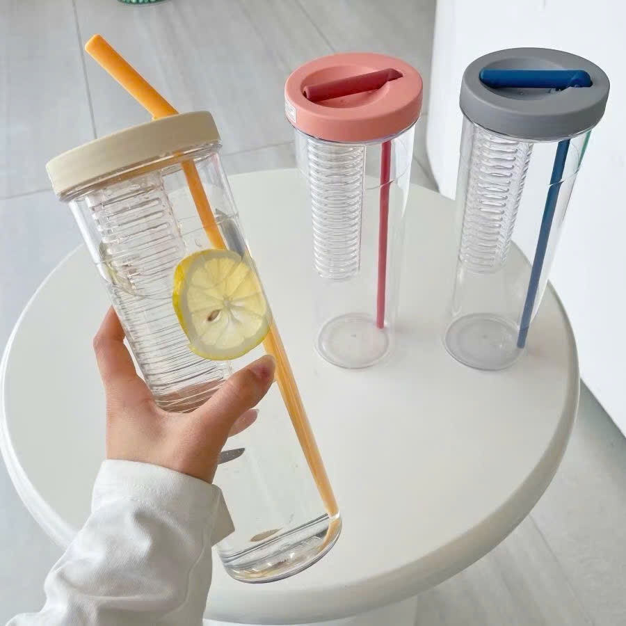 [80] Bình nước DETOX có quai đeo 850ml
