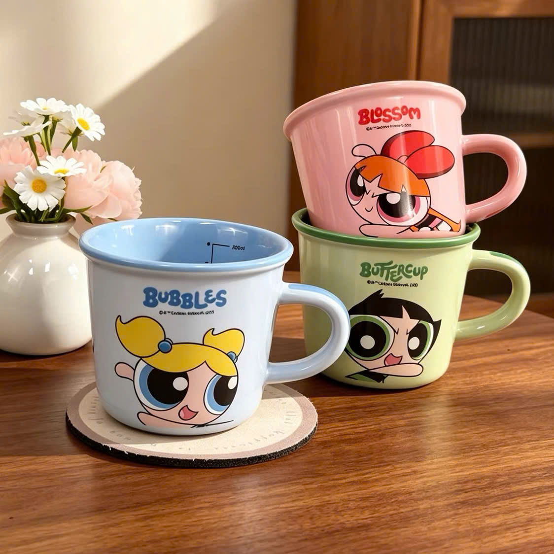 [80] Ly Sứ Hoạt Hình Chia Vạch BLOSSOM (V+)