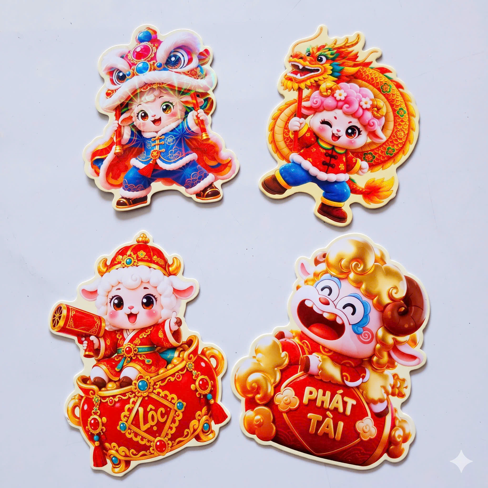 [900] Set 10 Bao Lì Xì Chibi ĐINH MÙI 2027