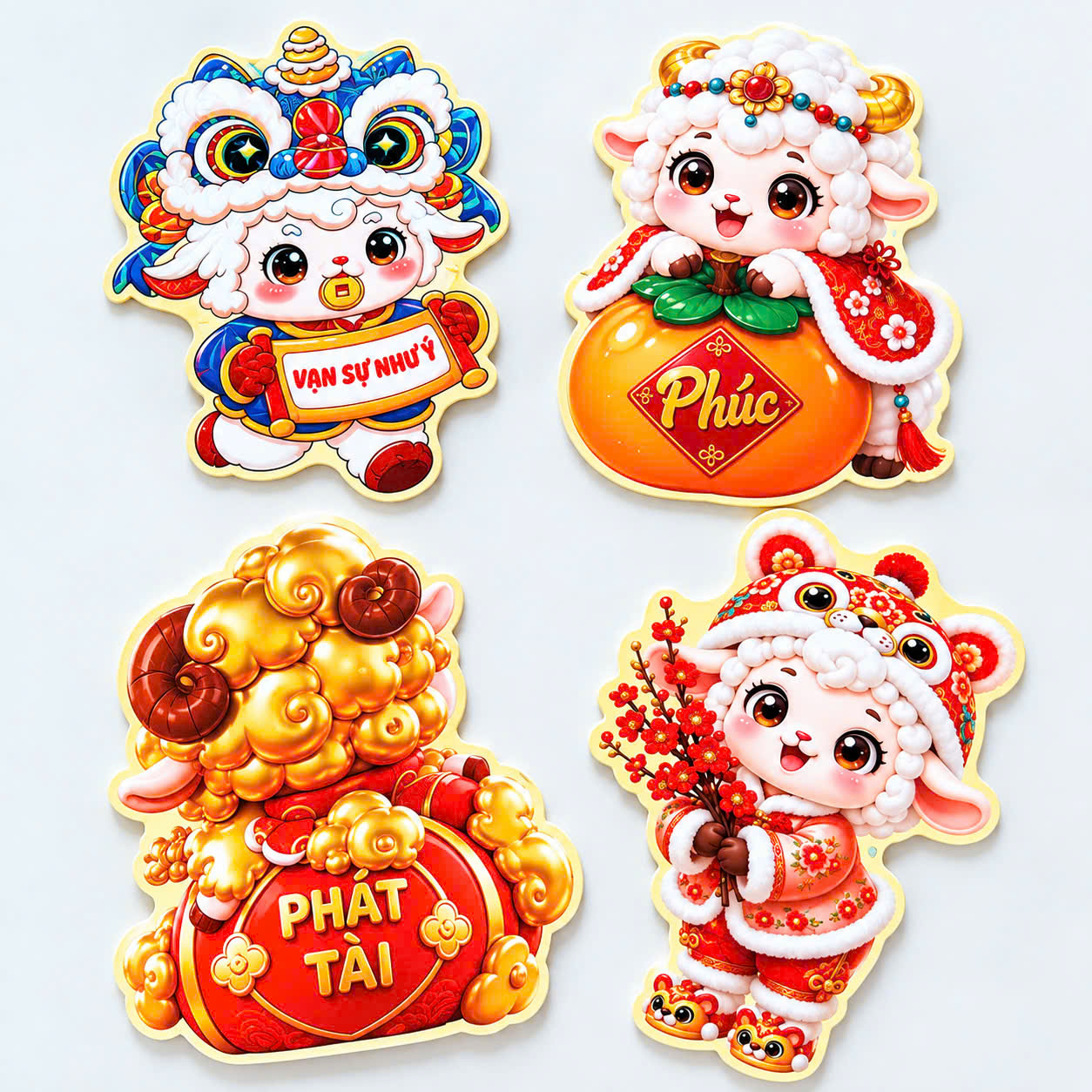 [900] Set 10 Bao Lì Xì Chibi ĐINH MÙI 2027