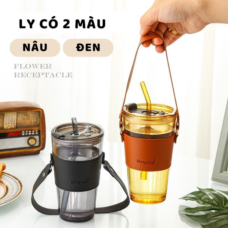 [58] Ly Thuỷ Tinh Mix Da - Size To (Không kèm hộp & ống hút)