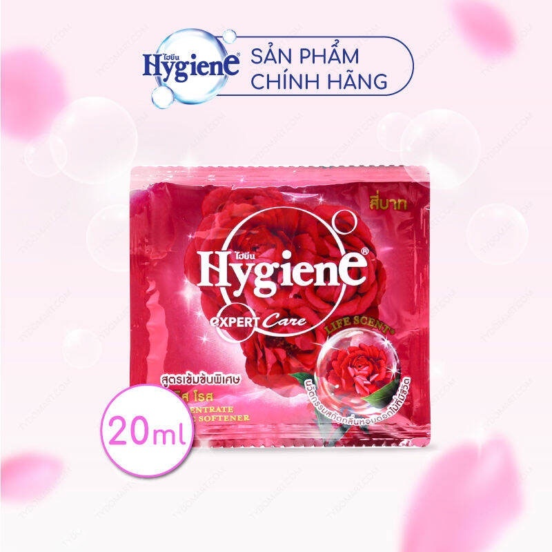[15] Nước Xả Vải HYGIENE Life Scent 20ml (Dây 24 Gói)