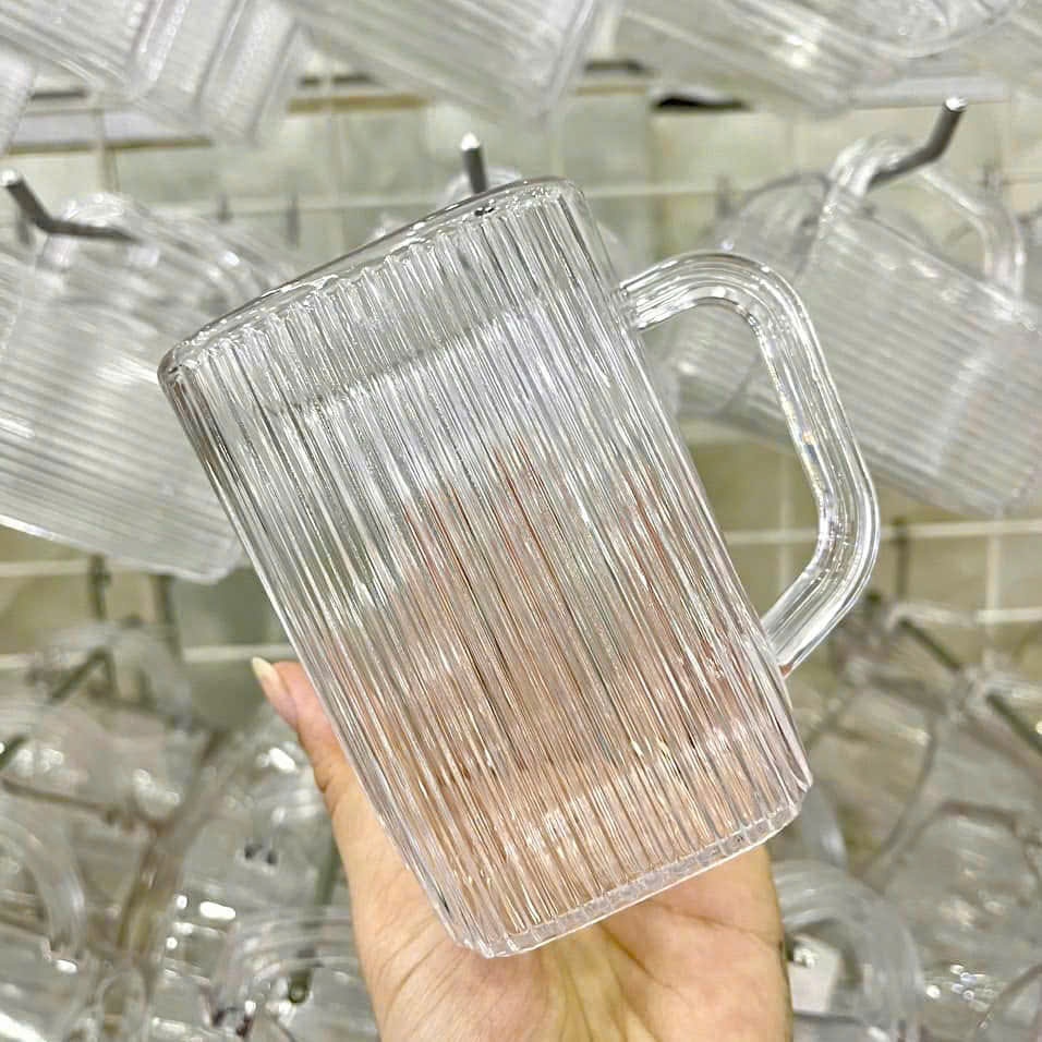Cốc nhựa vuông tăm 360ml 6251 cao cấp, cốc đựng nước giá tốt