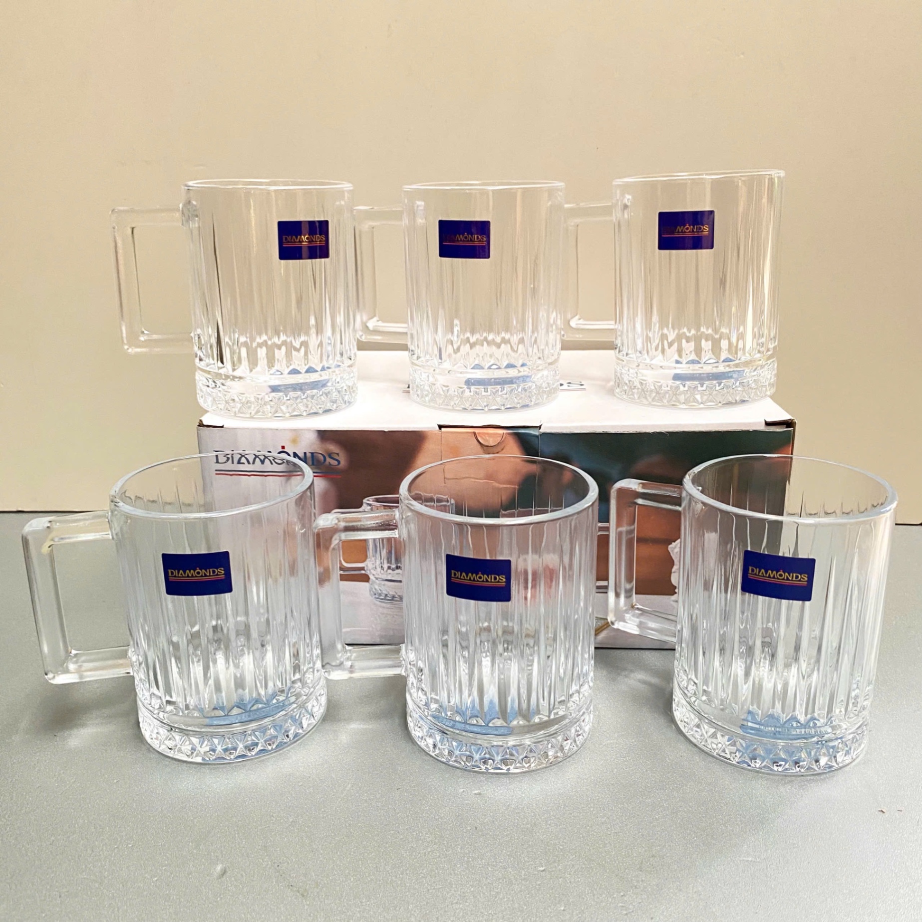 [12] Bộ 6 ly thuỷ tinh 250ml DM233-2