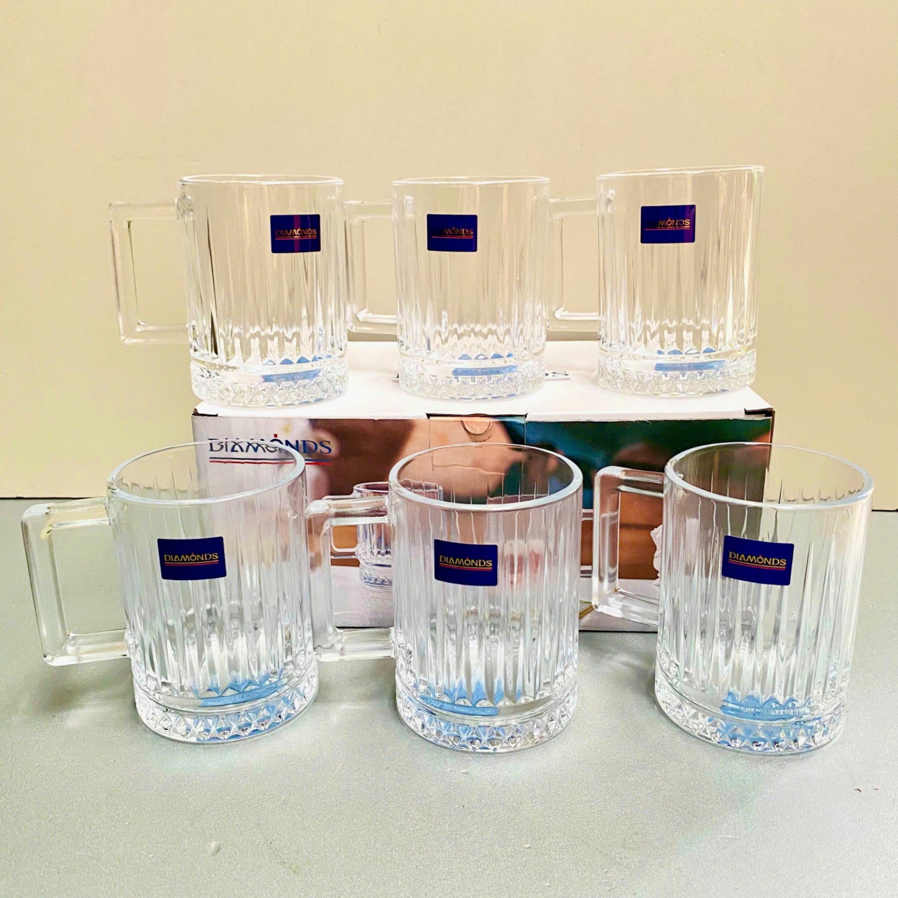 [12] Bộ 6 ly thuỷ tinh 250ml DM233-2