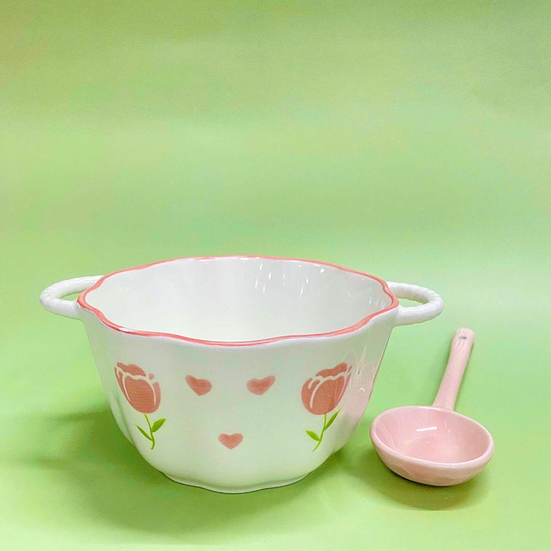 [80] Bộ chén sứ size 6.5 HOA TULIP (kèm hộp quà)