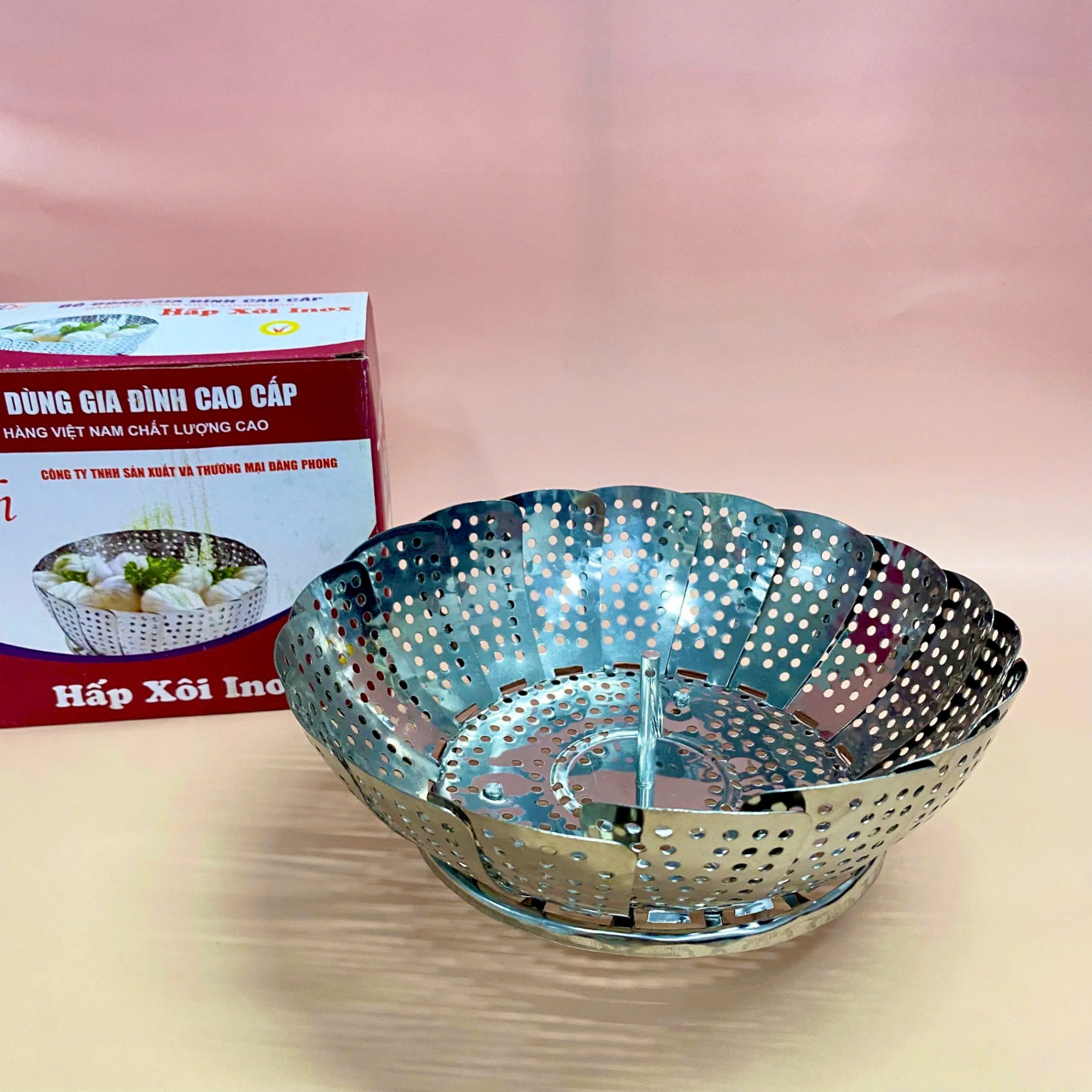 [120] Vỉ Hấp Xôi Inox (có hộp)