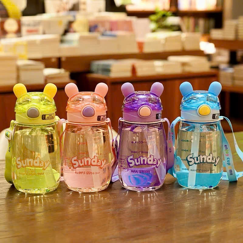 [80] Bình nước nhựa thỏ Sunday 550ml