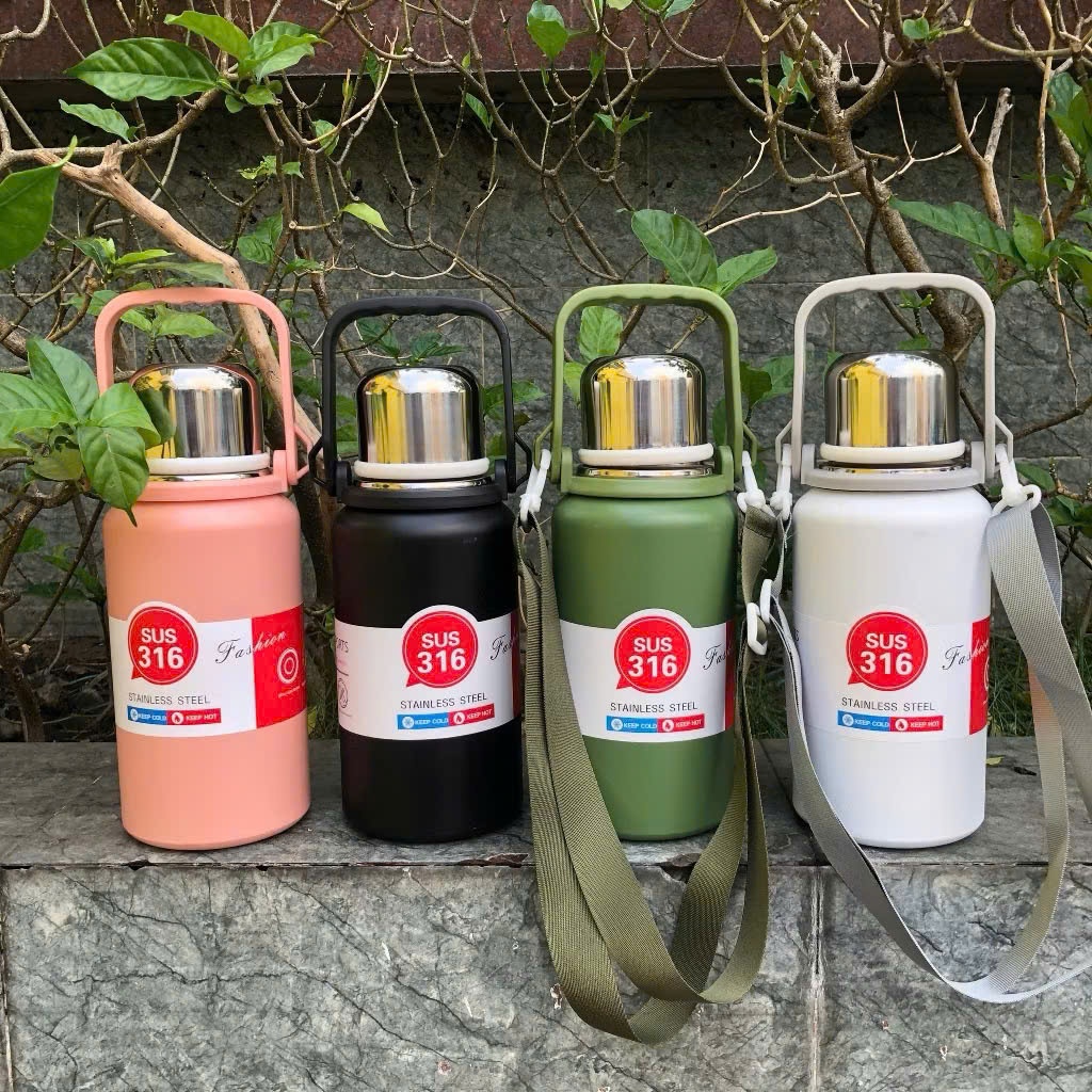 [40] Bình giữ nhiệt INOX 316 1200ML có quai
