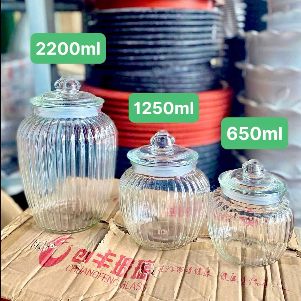 [24] Hũ thuỷ tinh 217-1 2200ml