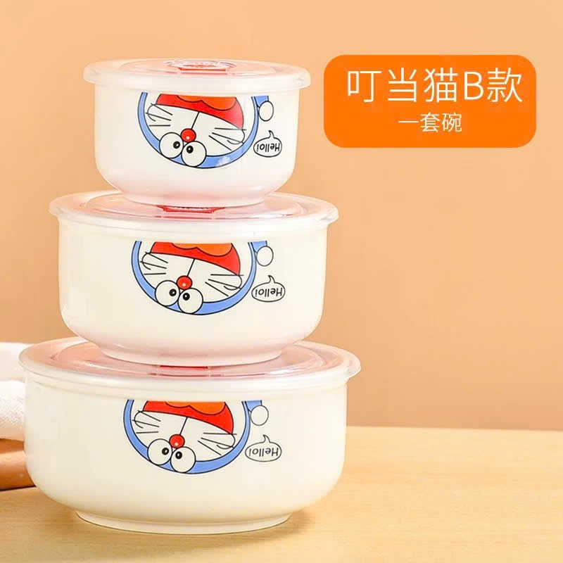 [20] Set 3 chén sứ DORAEMON