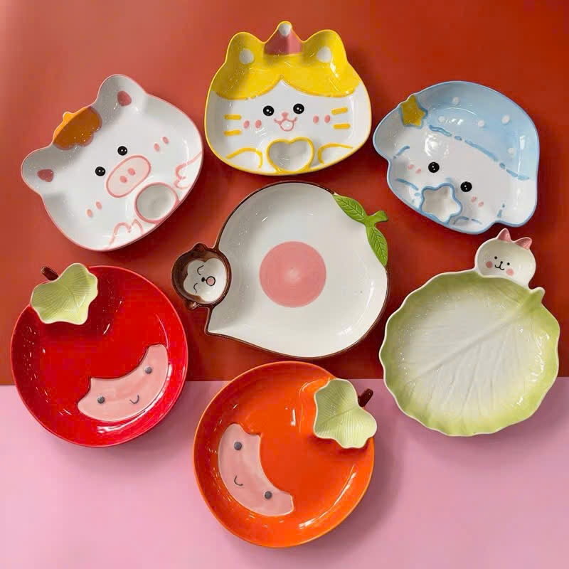 [48] Dĩa sứ Hoạt hình 10 inch