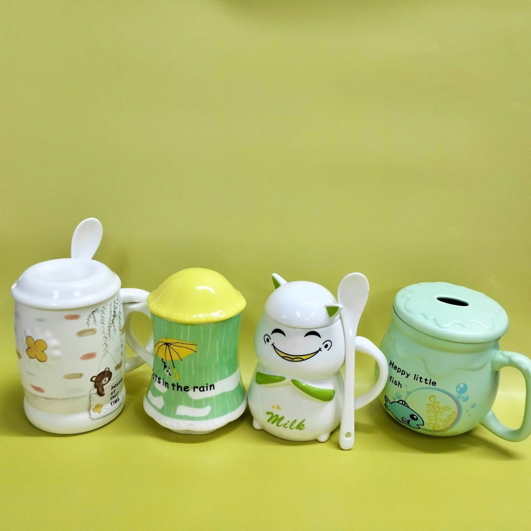 [60] Ly sứ nắp hoạt hình (Có hộp)