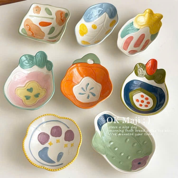 [60] Tô sứ hoạ tiết ngẫu nhiên 5.5 inch