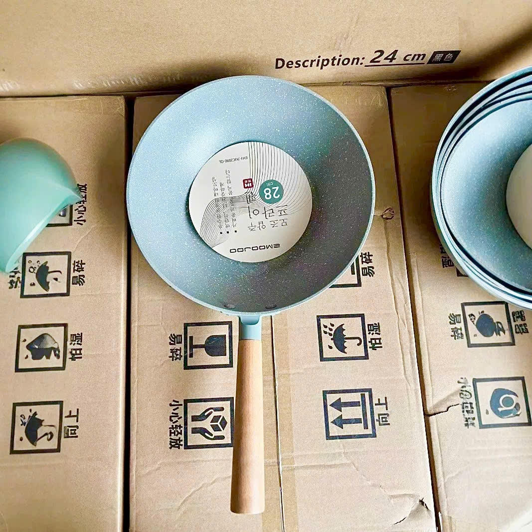 [30] Chảo nhật chống dính Đá xanh 28cm