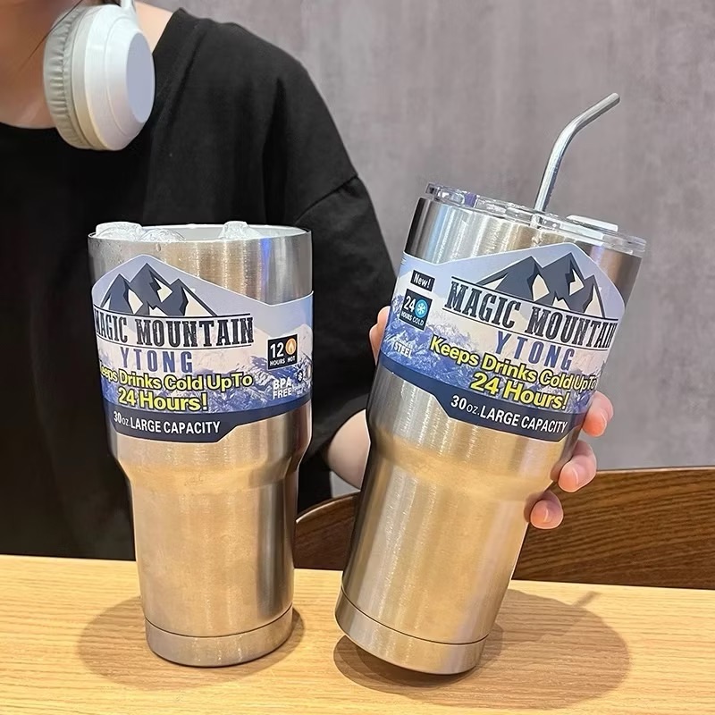 [50] Ly Giữ Nhiệt YETI 900ML BẠC - NHÁM