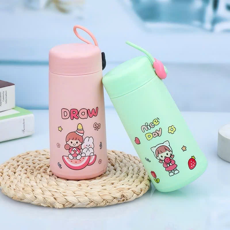 [100] Bình thuỷ tinh cô gái DRAW 300ml