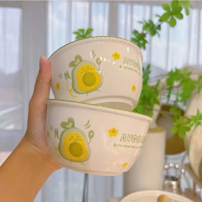 [40] Set 2 Chén Sứ Trái Bơ (V)