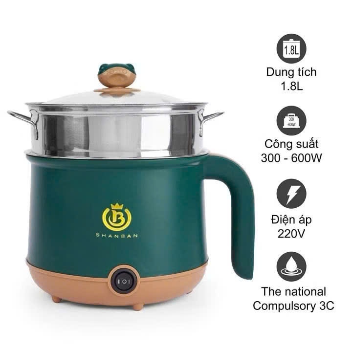 [36] Nồi Lẩu Điện Mini Quai DỌC - SHANBAN